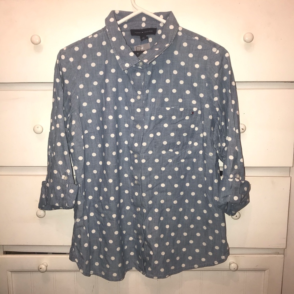 Tommy Hilfiger Polka Dot Button Down